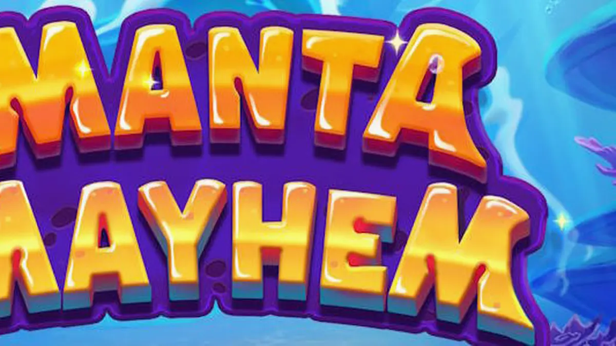Cena subaquática vibrante com criaturas marinhas engraçadas e um Manta Ray no slot Manta Mayhem