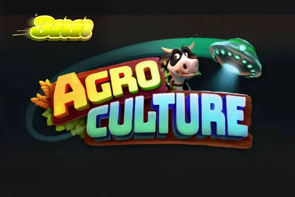 Cena vibrante do jogo de slot AgroCulture com elementos de fazenda e naves espaciais